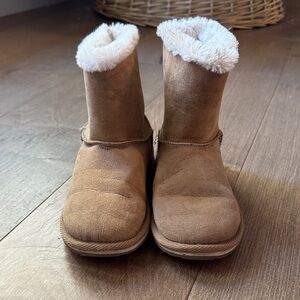 Cozy Tan Kids Boots